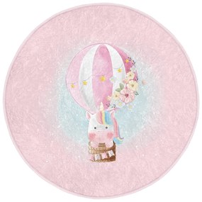 Tappeto rosa per bambini ø 80 cm Comfort - Mila Home