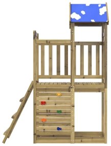 Torre da Gioco con Arrampicata 110,5x52,5x215cm Pino Impregnato