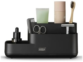 Organizer da bagno in plastica nero EasyStore - Joseph Joseph
