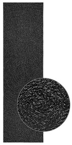 Tappeto Zızur Antracite 80x250 Cm Aspetto Iuta Interni Esterni /
