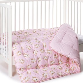 Trapunta Orsacchiotti Baby Rosa in Cotone Caleffi Kids