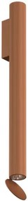 Flos Flauta H500 Riga Lampada indoor 50 cm Da Parete a biemissione in alluminio Anodized Copper