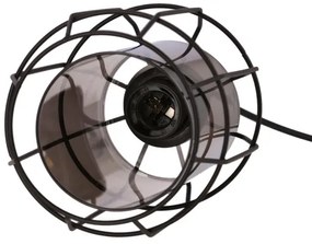 Lampadario a sospensione con filo JONERA 1xE27/40W/230V nero