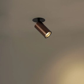 Faretto da incasso moderno bronzo scuro GU10 50mm IP44 - Chels