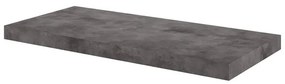 Top per lavabo Neo SENSEA L 91 x H 10 x P 48.5 cm grigio cemento, stratificato, effetto pietra naturale