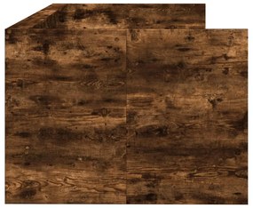 Divano letto con cassetti rovere fumo 90x200 cm multistrato