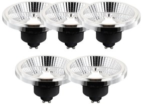 Set di 5 Lampadina LED dimmerabile a 3 livelli GU10 AR111 10W 700lm 2200-6500K