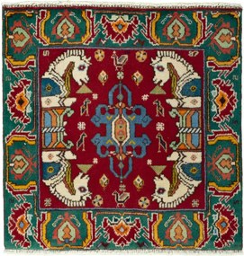 Shiraz Tappeto persiano 60x70 Rosso (Iran) Annodato A Mano
