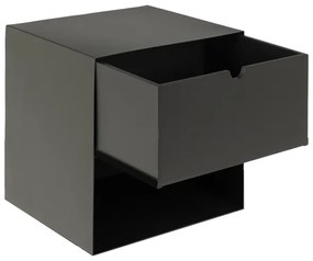 Comodino con possibilità di montaggio a parete BEKIM nero