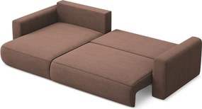 Divano angolare rosa allungabile/con contenitore (con penisola a sinistra/con chaise lounge) Kapua – Makamii