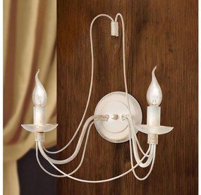 Orion WA 2-809/2 - Applique VELA 2xE14/40W/230V bianco/oro/patina