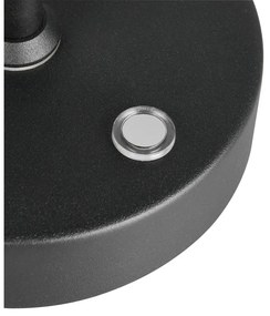 Lampada da tavolo nera (altezza totale 45 cm) Moreno – Reality