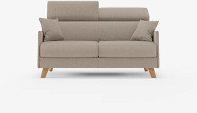 Sole divano letto matrimoniale design compatto - poggiatesta reclinabili e 100% sfoderabile in tessuto smacchiabile T23