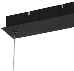 Lampada a sospensione nera con LED dimmerabile a 3 livelli 2700-4000K con interruttore DIP - Keane