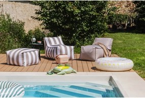 Pouf da giardino bianco e grigio – Bonami Essentials