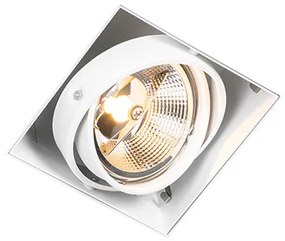 Faretto incasso bianco GU10 AR111 senza cornice orientabile - Oneon