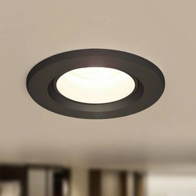 Prios Luce da incasso a LED Shima, nera, 7 W, 3000K, dimmerabile