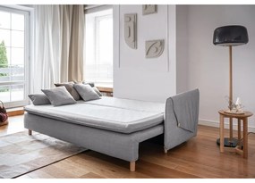 Divano letto grigio chiaro 207 cm Simon - Miuform