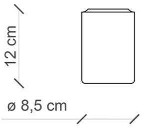 Plafoniera Vintage Decò Pi Ceramica Bianco Grezzo 1 Luce E14