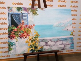 Stampa su tela – Casetta sul mare