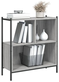 Libreria grigio sonoma 72x28x77,5 cm in legno multistrato