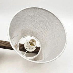 Brilagi - Lampadario LED ANTHONY 3xE14/40W/230V noce/bianco