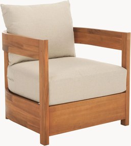 Set di 2 sedie con braccioli da giardino in legno di acacia Kento