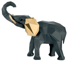 BONGELLI PREZIOSI Statua elefante stilizzato Collezione modern animal h 14