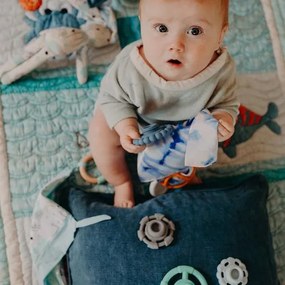 Piramide impilabile con massaggiagengive, oceano