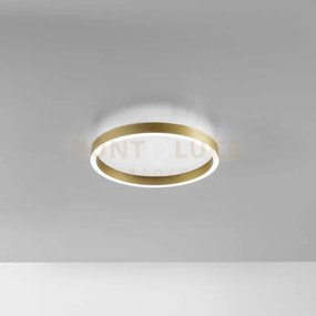 Aela p/p - plafoniera a led in alluminio oro 1800-1900lm 3000-4000k...