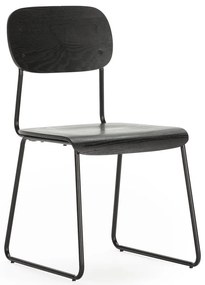 Set di sedie da pranzo nere 2 pz Aira - Marckeric