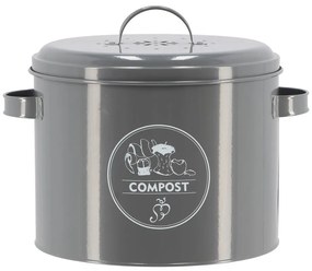 Contenitore grigio per rifiuti compostabili 6,3 l Secret Du Potager - Esschert Design