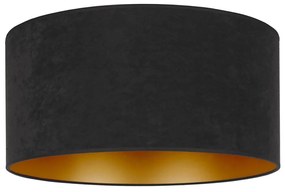 Duolla - Plafoniera ROLLER 3xE27/15W/230V diametro 60 cm nero/oro