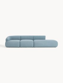 Chaise longue componibile 4 posti in bouclé Sofia