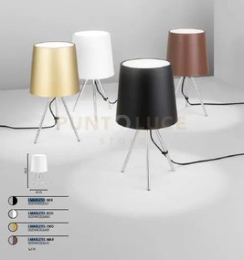 Lume marley nero 1 luce attacco e14 25x43,5cm in metallo