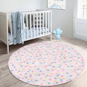 Tappeto rosa per bambini ø 80 cm Comfort - Mila Home