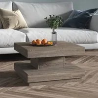 Tavolino da Salotto Grigio 60x60x35 cm in MDF 286098