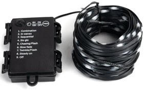 Aigostar - Catena LED esterna 150 LED, 8 funzioni, 3xAA, 15,3m, IP44, multicolor