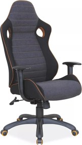 Sedia da ufficio Q-229 nera e grigia – 66×50×117 cm