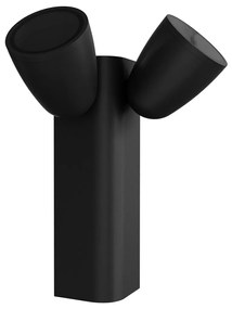 Applique da Esterno Orientabile IP65 2xGU10 serie AXIS - Nera