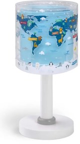 Dalber 40671 - Lampada da tavolo LED per bambini WORLD 1xG4/4W/230V blu
