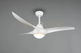 Alesund ventilatore da soffitto con plafoniera led bianco opaco con...