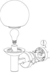 Eglo 33564 - Lampada da parete LED per esterni NISIA-C LED/9W/230V IP44