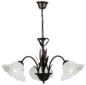 Lampadario Byron Decorative Colore Ruggine 60W Mis 56 x 120 cm