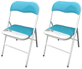 LUCIE - sedia pieghevole salvaspazio set da 2 bicolor