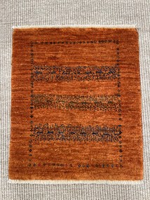 Gabbeh Tappeto 40x40 Giallo (Iran) Annodato A Mano