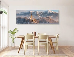 Quadro su tela – Chiesa sul lago Bled in Slovenia