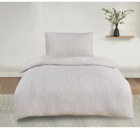 Biancheria da letto singola jacquard beige 140x200 cm Florida - My House