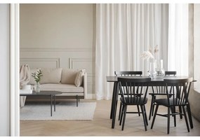 Tavolo da pranzo nero , 140 x 90 cm Lotta - Rowico