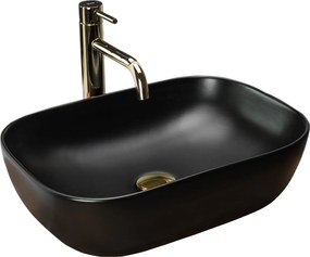 Lavabo da appoggio Rea Belinda Black Mat